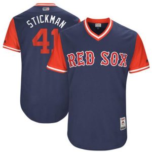 Amazing Red Sox #41 Chris Sale Navy Stickman Players Weekend Authentic Stitched MLB Jersey