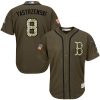 Impressive Red Sox #8 Carl Yastrzemski Green Salute to Service Stitched MLB Jersey