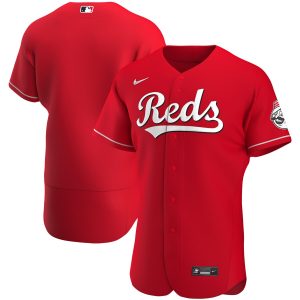 Impressive Cincinnati Reds Men's Nike Red Alternate 2020 Authentic MLB Jersey