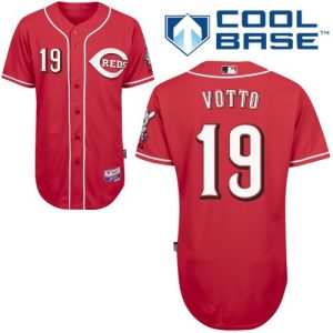 HighQuality Reds #19 Joey Votto Red Cool Base Stitched MLB Jersey