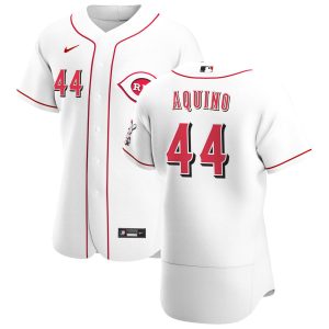HighQuality Cincinnati Reds #44 Aristides Aquino Men's Nike White Home 2020 Authentic Player MLB Jersey
