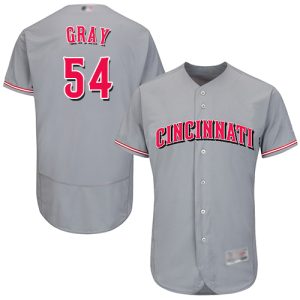 Delightful Reds #54 Sonny Gray Grey Flexbase Authentic Collection Stitched MLB Jersey