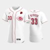Outstanding Cincinnati Reds #33 Jesse Winker Men's Nike Authentic 2021 Memorial Day MLB Jersey   White