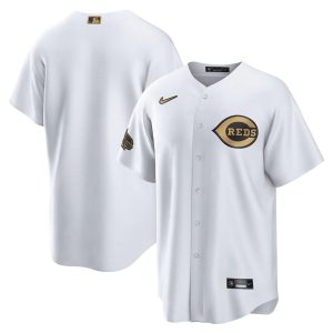 Impressive Cincinnati Reds Blank Men's Nike White 2022 MLB All Star Game Replica Jersey
