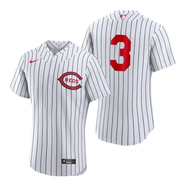 Superb Cincinnati Reds #3 Albert Almora Jr Men's 2022 Field of Dreams MLB Authentic Jersey White