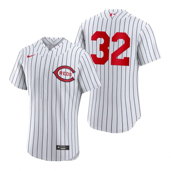 HighQuality Cincinnati Reds #32 Max Schrock Men's 2022 Field of Dreams MLB Authentic Jersey White