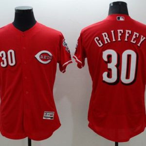 Amazing Reds #30 Ken Griffey Red Flexbase Authentic Collection Stitched MLB Jersey