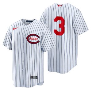 Superb Cincinnati Reds #3 Albert Almora Jr Men's 2022 Field of Dreams MLB Game Jersey   White