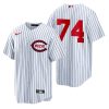 Outstanding Cincinnati Reds #74 Juniel Querecuto Men's 2022 Field of Dreams MLB Game Jersey   White