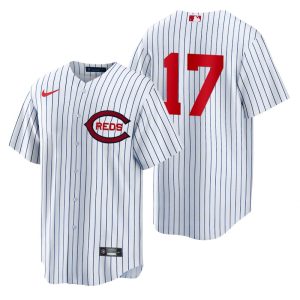 HighQuality Cincinnati Reds #17 Kyle Farmer Men's 2022 Field of Dreams MLB Game Jersey   White