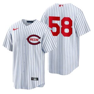 Premium Cincinnati Reds #58 Luis Castillo Men's 2022 Field of Dreams MLB Game Jersey   White