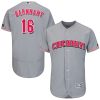 Impressive Reds #16 Tucker Barnhart Grey Flexbase Authentic Collection Stitched MLB Jersey