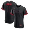 Exceptional Cincinnati Reds #11 Barry Larkin Men's Nike Black 2023 City Connect Authentic Player Jersey
