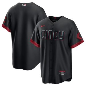HighQuality Cincinnati Reds Blank Men's Nike Black 2023 City Connect Player Jersey