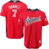 Delightful Reds #7 Eugenio Suarez Red 2018 All Star National League Stitched MLB Jersey