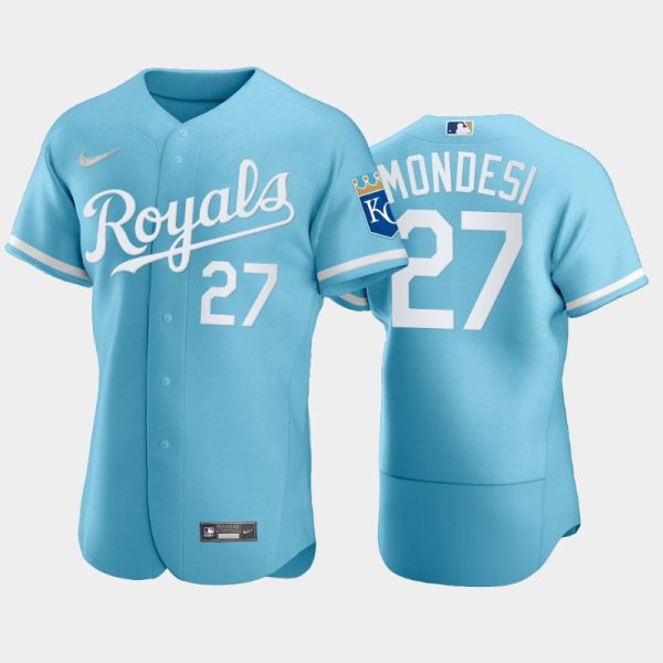 Premium Kansas City Royals #27 Adalberto Mondesi Men's Nike Powder Blue 2022 Authentic Jersey