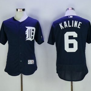 Amazing Tigers #6 Al Kaline Navy Blue Flexbase Authentic Collection Stitched MLB Jersey