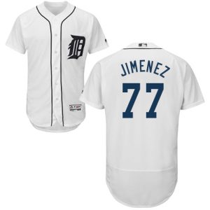 Amazing Tigers #77 Joe Jimenez White Flexbase Authentic Collection Stitched MLB Jersey