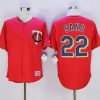 Impressive Twins #22 Miguel Sano Red New Cool Base Stitched MLB Jersey