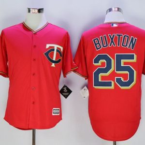 Stunning Twins #25 Byron Buxton Red New Cool Base Stitched MLB Jersey