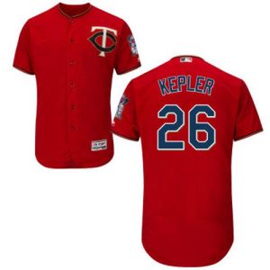 Stunning Twins #26 Max Kepler Red Flexbase Authentic Collection Stitched MLB Jersey