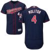 Premium Twins #4 Paul Molitor Navy Blue Flexbase Authentic Collection Stitched MLB Jersey