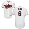 Delightful Twins #6 Tony Oliva White Flexbase Authentic Collection Stitched MLB Jersey