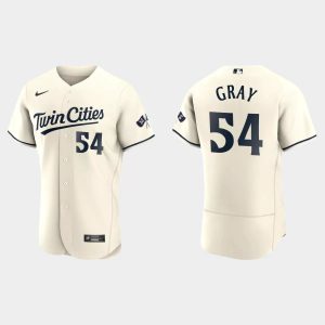 Exceptional Minnesota Twins #54 Sonny Gray Men's Nike 2023 Authentic Jersey   Cream