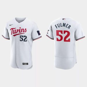 Exceptional Minnesota Twins #52 Michael Fulmer Men's Nike 2023 Authentic Jersey   White