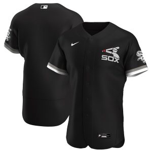 Exceptional Chicago White Sox Men's Nike Black Alternate 2020 Authentic Team MLB Jersey