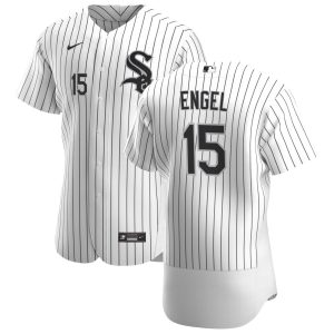 Impressive Chicago White Sox #15 Adam Engel Men's Nike White Home 2020 Authentic Player MLB Jersey