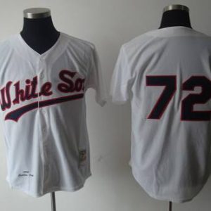 Delightful 1990 Mitchell and Ness White Sox #72 Carlton Fisk White Throwback Stitched MLB Jersey