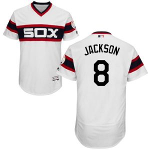 Superb White Sox #8 Bo Jackson White Flexbase Authentic Collection Alternate Home Stitched MLB Jersey