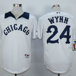 Superb White Sox #24 Early Wynn White 1976 Turn Back The Clock Stitched MLB Jersey