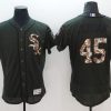 Amazing White Sox #45 Michael Jordan Green Flexbase Authentic Collection Salute to Service Stitched MLB Jersey