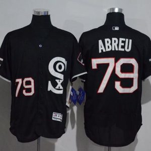 Superb White Sox #79 Jose Abreu Black New Flexbase Authentic Collection Stitched MLB Jersey