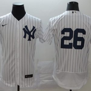 Delightful New York Yankees #26 DJ LeMahieu Men's Nike White Navy Home 2020 Authentic Player MLB Jersey