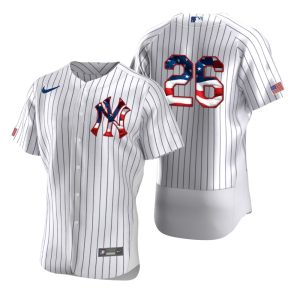 HighQuality New York Yankees #26 DJ LeMahieu Men's Nike White Fluttering USA Flag Limited Edition Authentic MLB Jersey