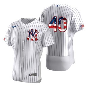 HighQuality New York Yankees #40 Luis Severino Men's Nike White Fluttering USA Flag Limited Edition Authentic MLB Jersey