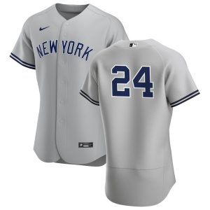 Superb New York Yankees #24 Gary Sanchez Men's Nike Gray Road 2020 Authentic Player MLB Jersey