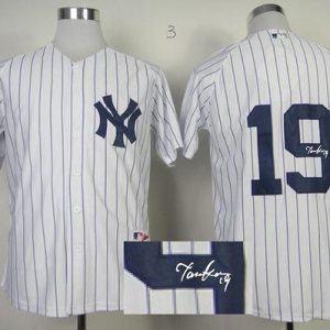 Superb Yankees #19 Masahiro Tanaka White Autographed Stitched MLB Jersey