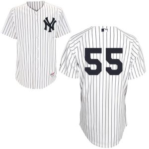 Stunning Yankees #55 Russell Martin White Stitched MLB Jersey