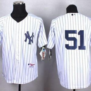 Amazing Yankees #51 Bernie Williams White Cool Base Stitched MLB Jersey