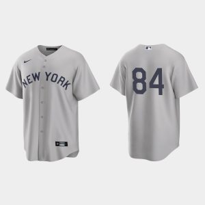Amazing New York Yankees #84 Albert Abreu Men's Nike Gray 2021 Field of Dreams Game MLB Jersey