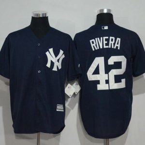 Stunning Yankees #42 Mariano Rivera Navy Blue New Cool Base Stitched MLB Jersey