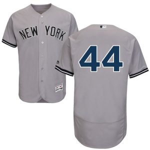 Superb Yankees #44 Reggie Jackson Grey Flexbase Authentic Collection Stitched MLB Jersey