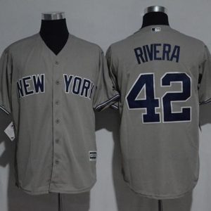 Superb Yankees #42 Mariano Rivera Grey New Cool Base Stitched MLB Jersey