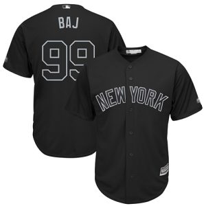 Superb Yankees #99 Aaron Judge Black BAJ Players Weekend Cool Base Stitched MLB Jersey
