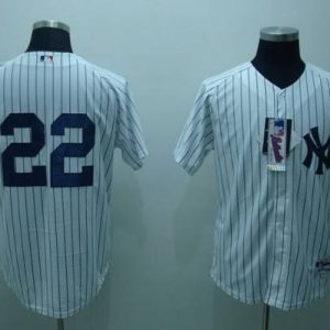Stunning Yankees #22 Jacoby Ellsbury White Stitched MLB Jersey