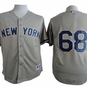 Delightful Yankees #68 Dellin Betances Grey Cool Base Stitched MLB Jersey